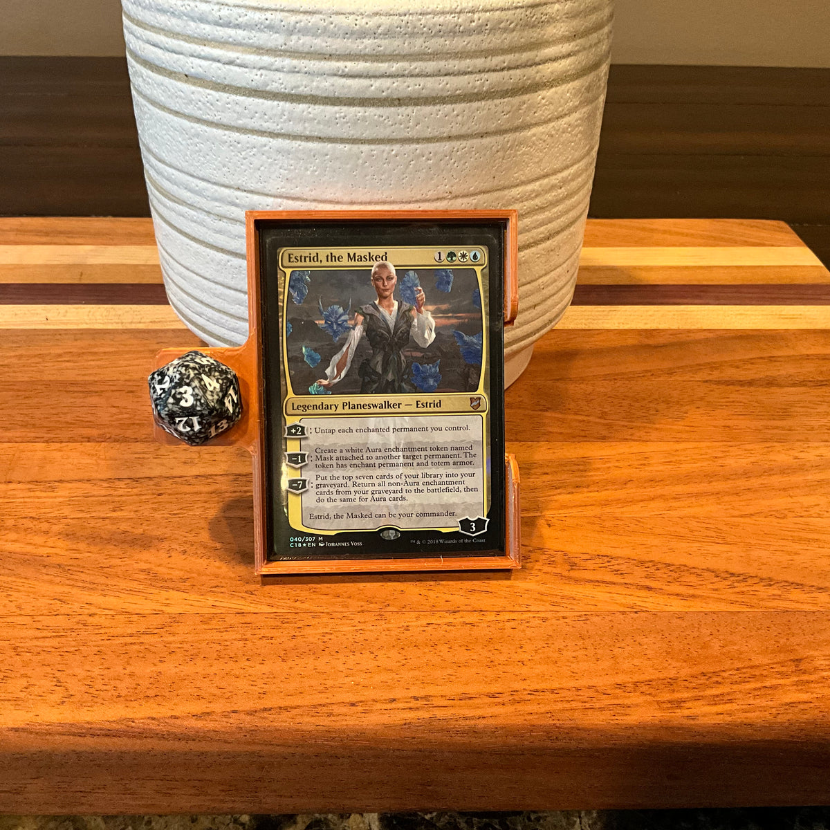 3D-printed planeswalker card tray, photo 5
