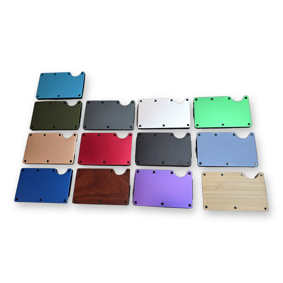 Blank RFID metal wallets for laser engraving – all colors