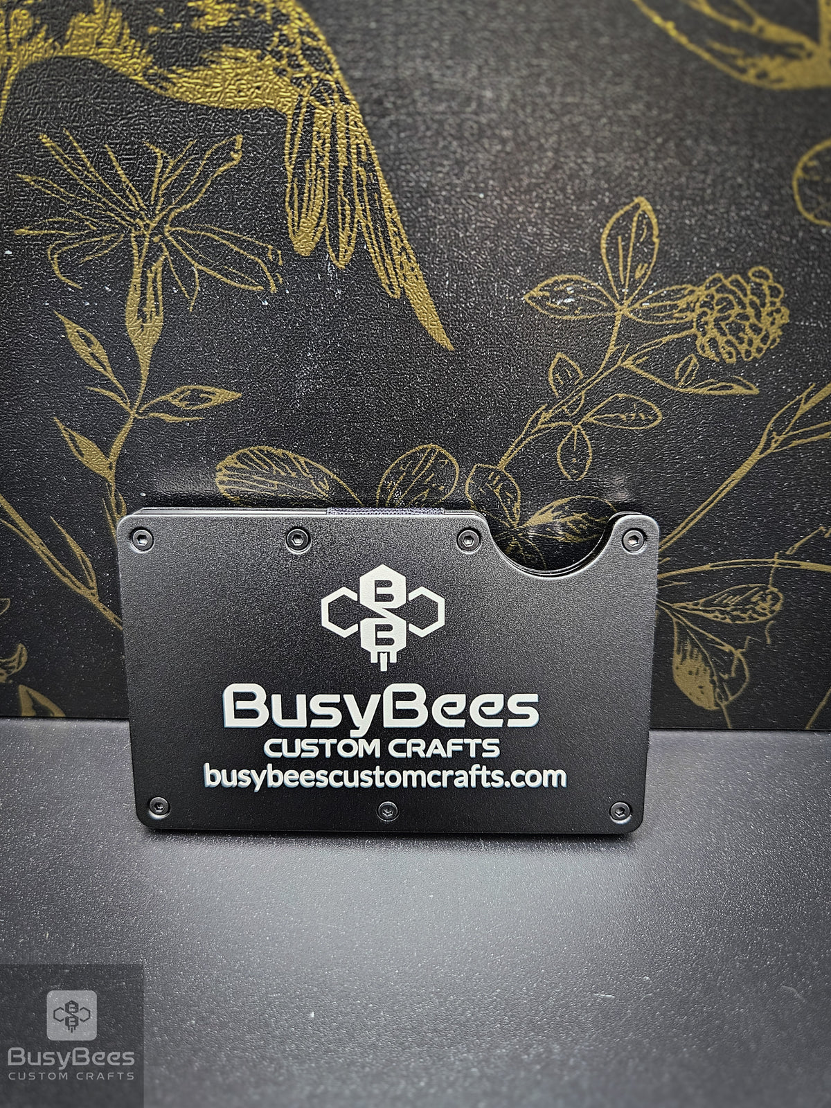 Custom business logo metal wallet – photo 15