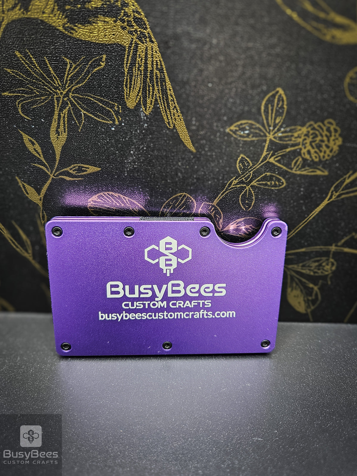 Custom business logo metal wallet – photo 11