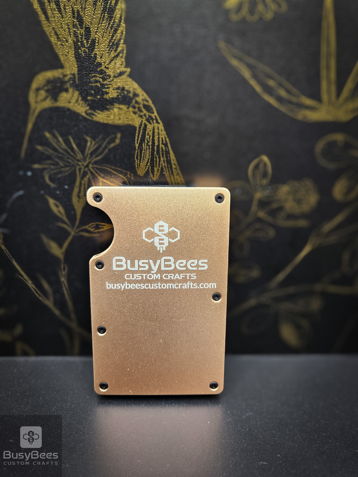 Custom business logo metal wallet – photo 5