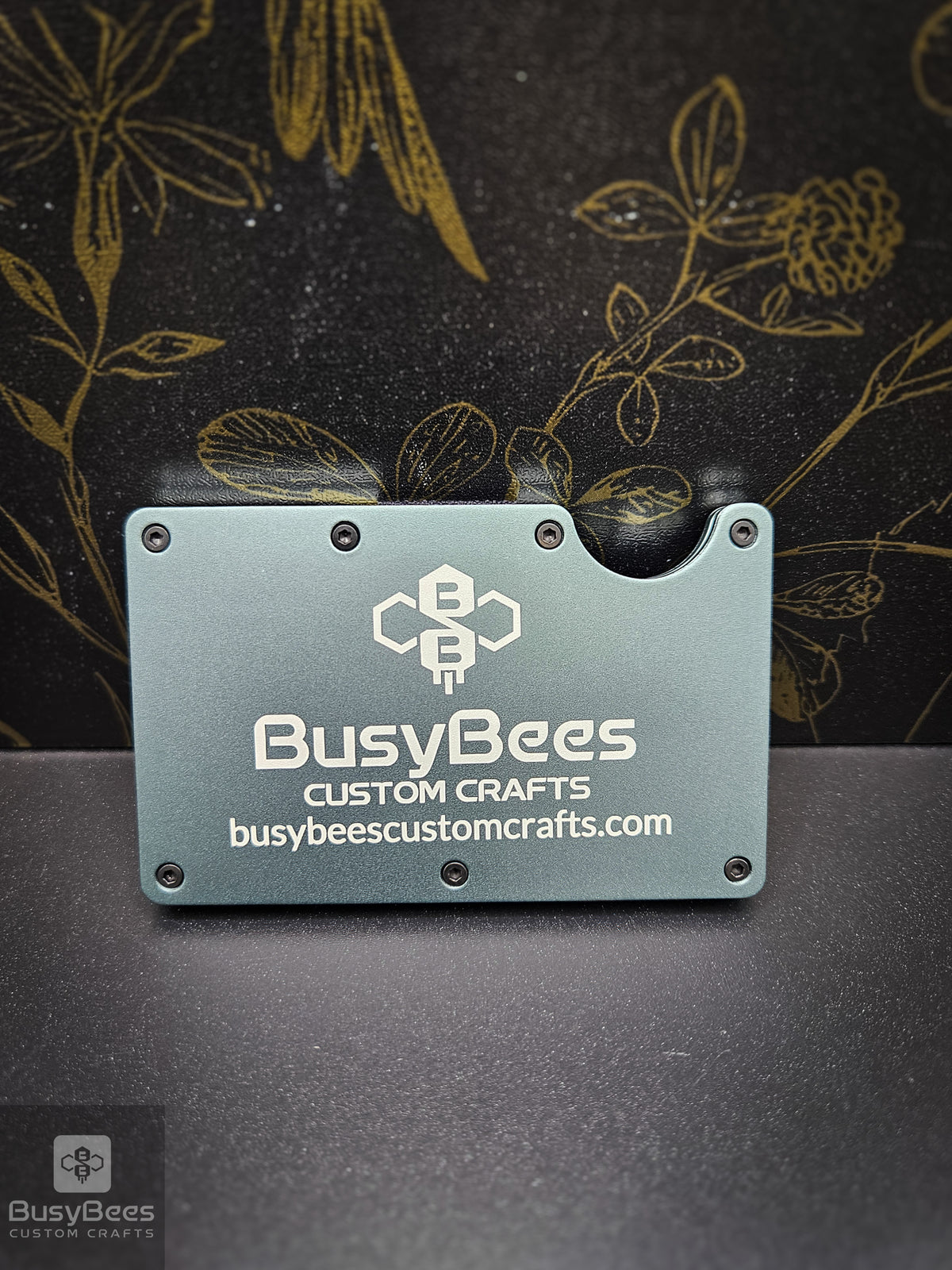 Custom business logo metal wallet – photo 7