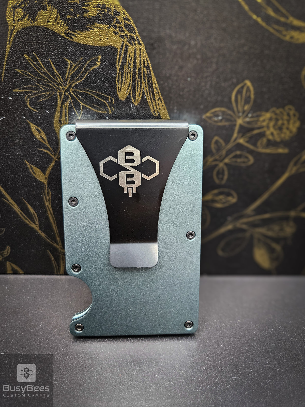 Custom Engraved Metal Wallet RFID Blocking