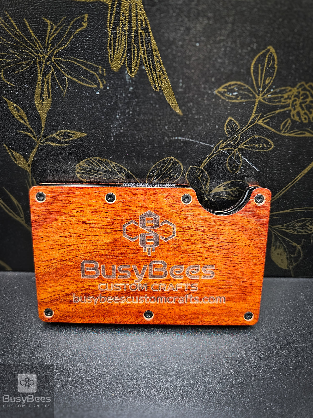 Custom business logo metal wallet – photo 12