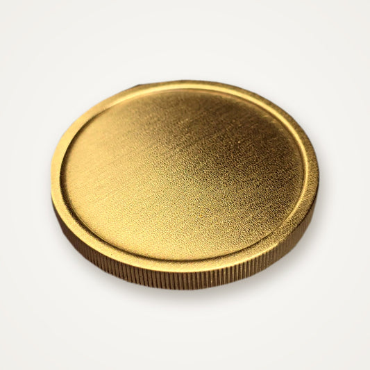 Blank 40 mm brass coin for laser engraving