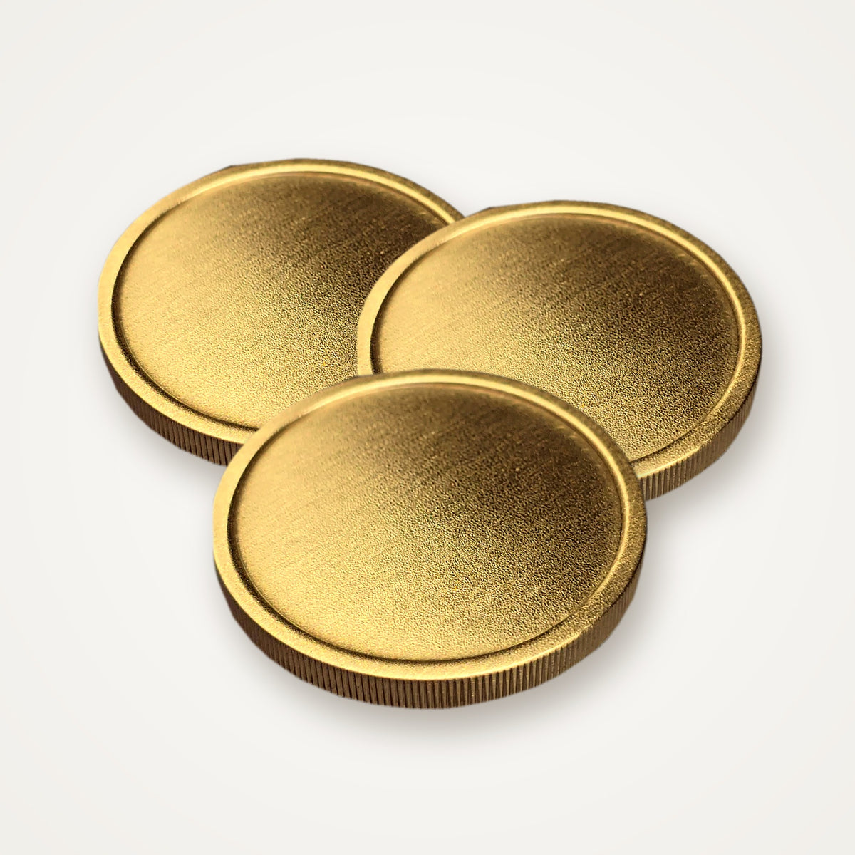 Pack of blank brass coins