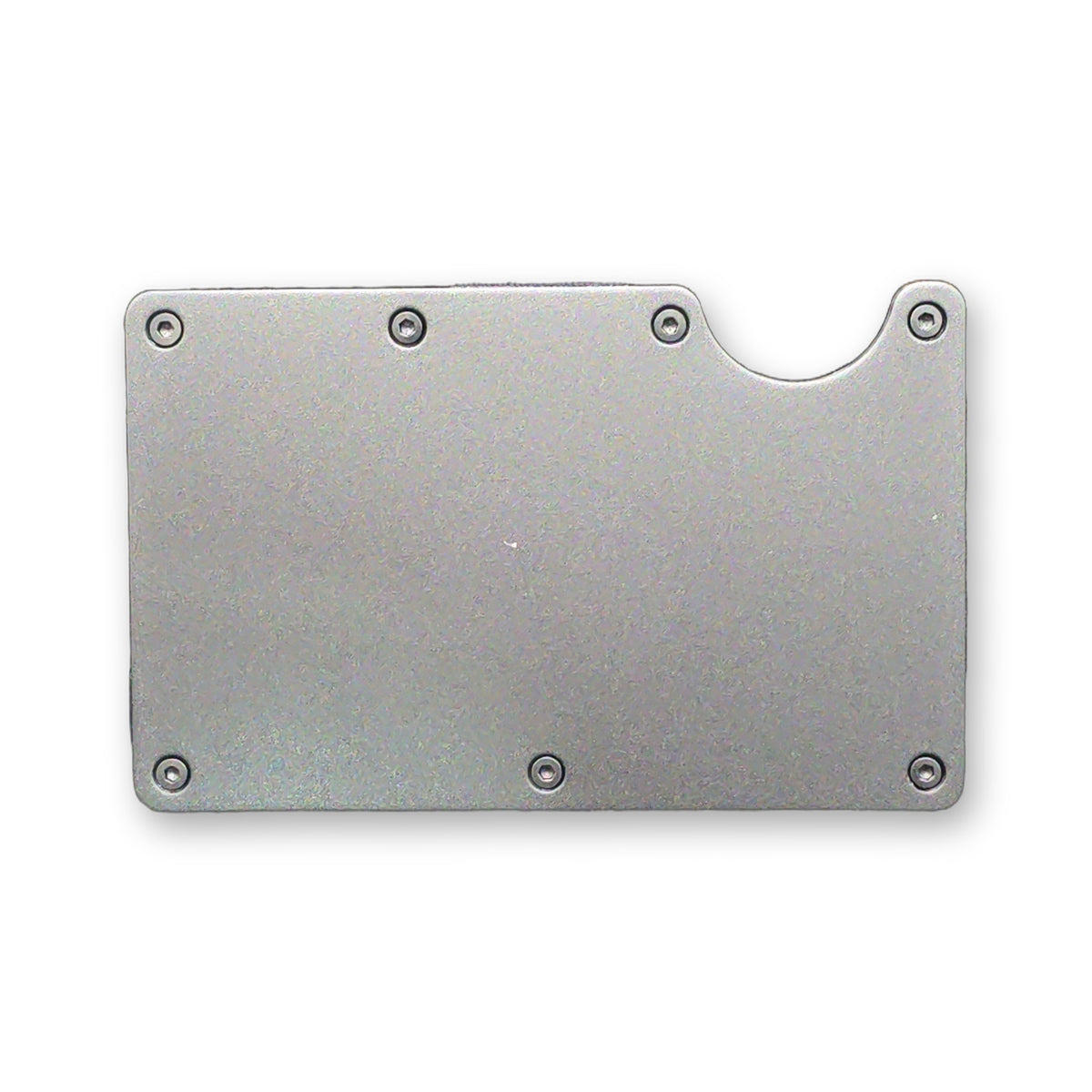 Blank unengraved RFID metal wallet for laser engraving (gray)