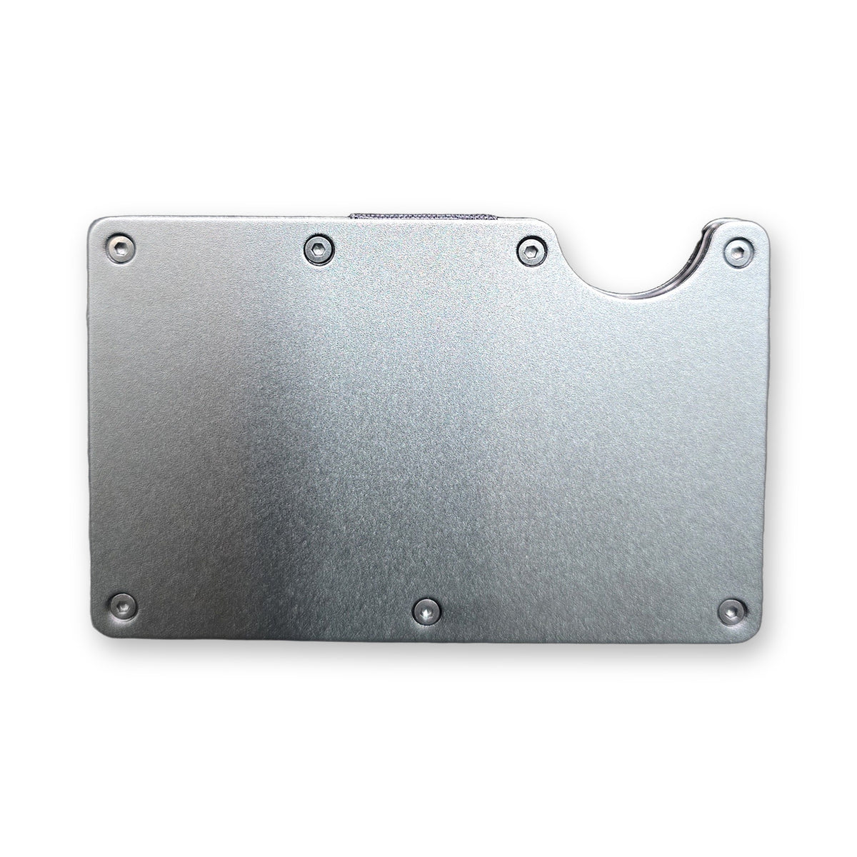 Blank unengraved RFID metal wallet – Gray