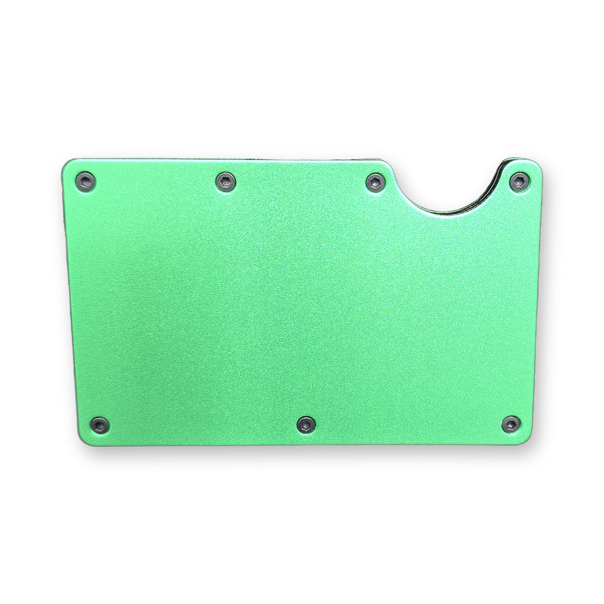 Blank unengraved RFID metal wallet – Green