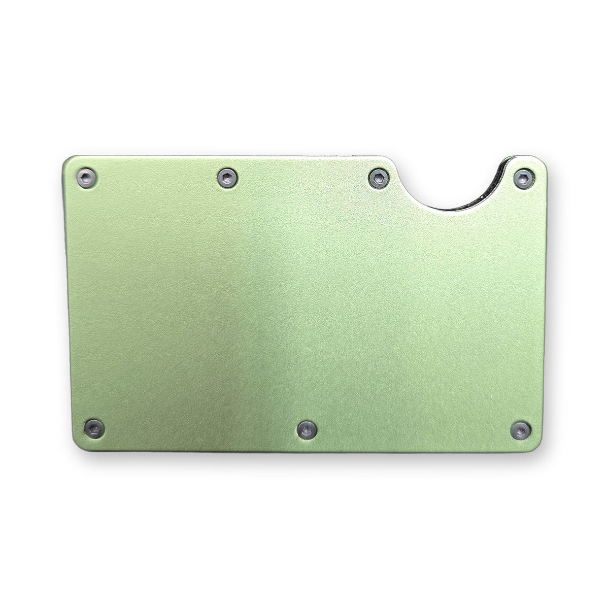 Blank unengraved RFID metal wallet – Light Green