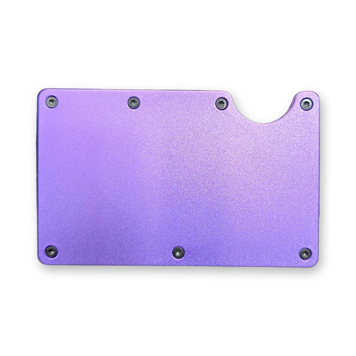 Blank unengraved RFID metal wallet – Purple