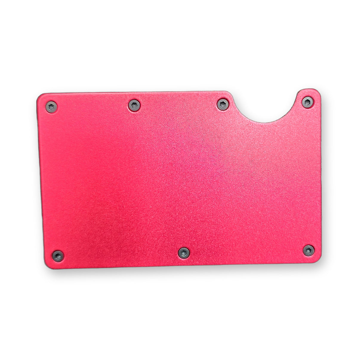 Blank unengraved RFID metal wallet – Red