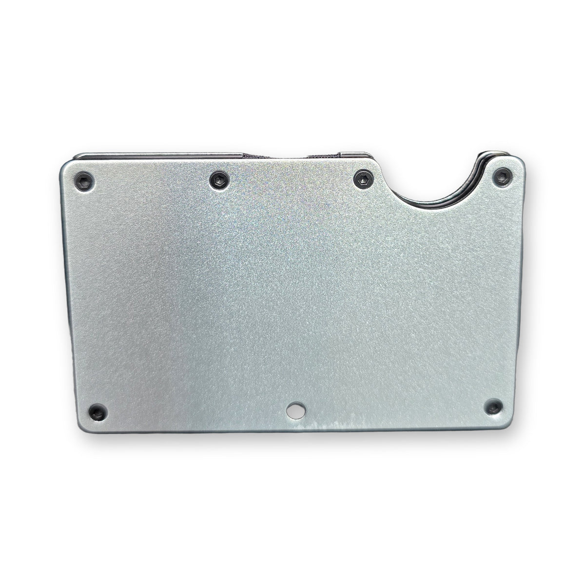 Blank unengraved RFID metal wallet – Silver