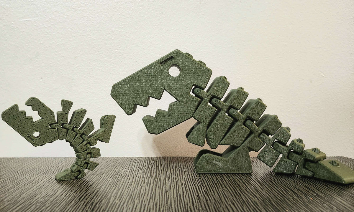3D-printed Flexi Rex articulated dinosaur – photo 2