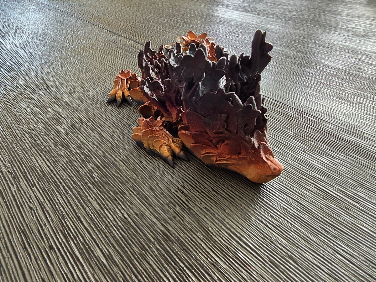 3D-printed cherry blossom dragon figurine – photo 4