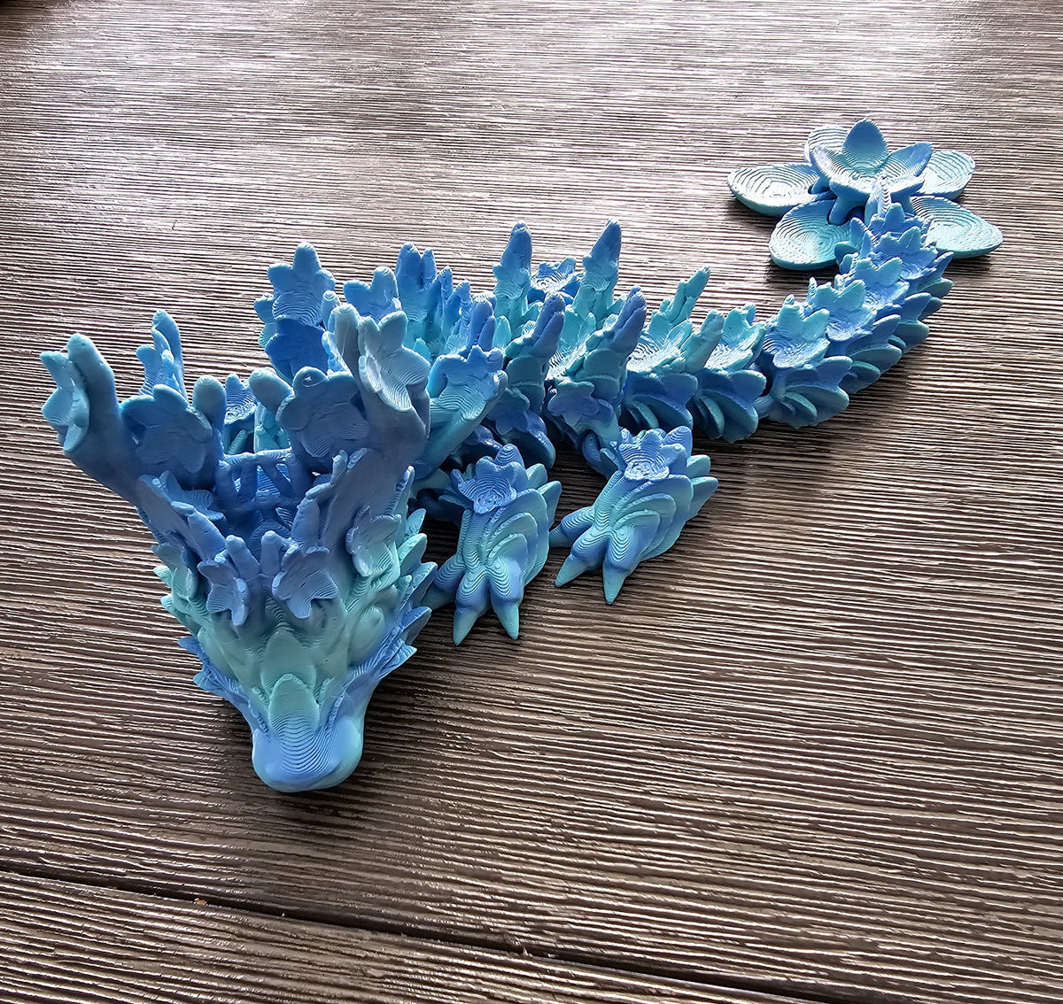 3D-printed cherry blossom dragon figurine – photo 3