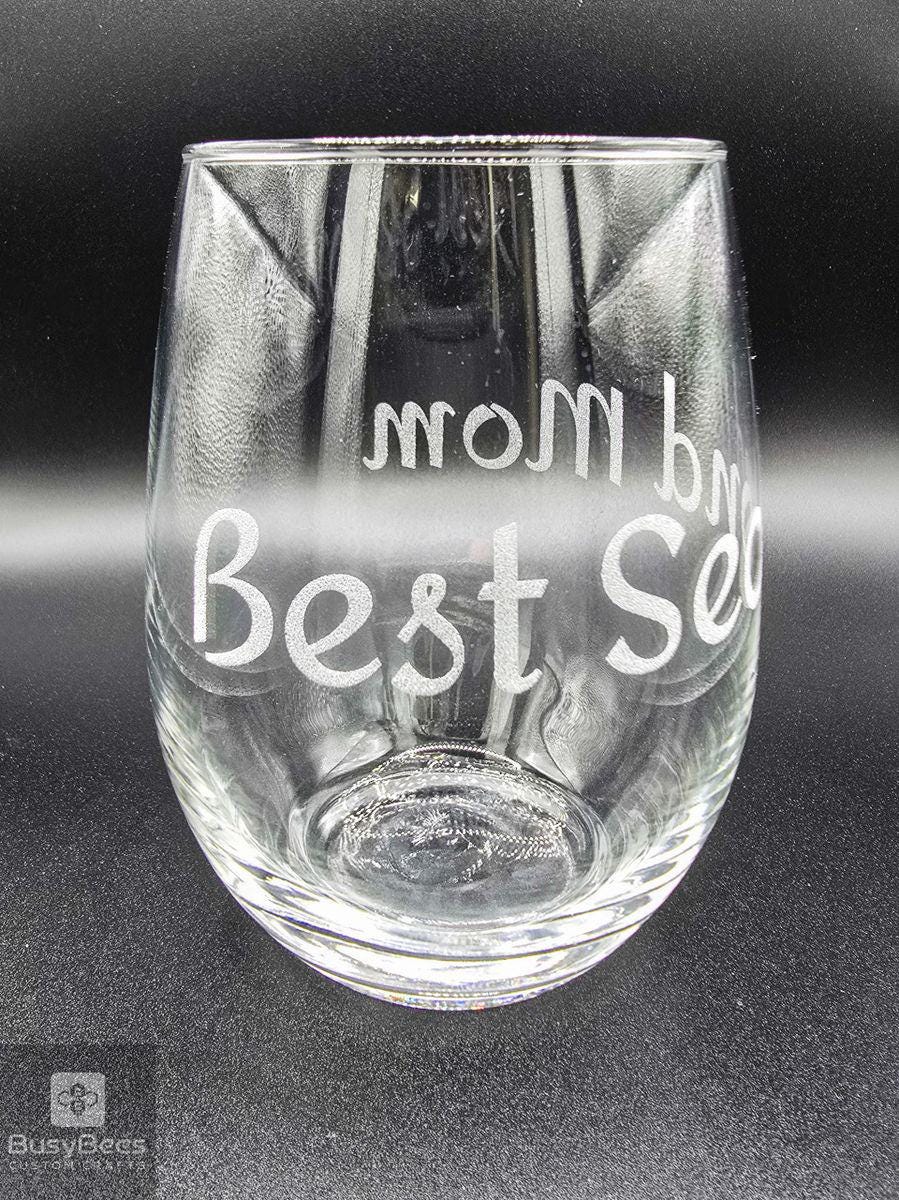 Personalized engraved wine glass – photo 5
