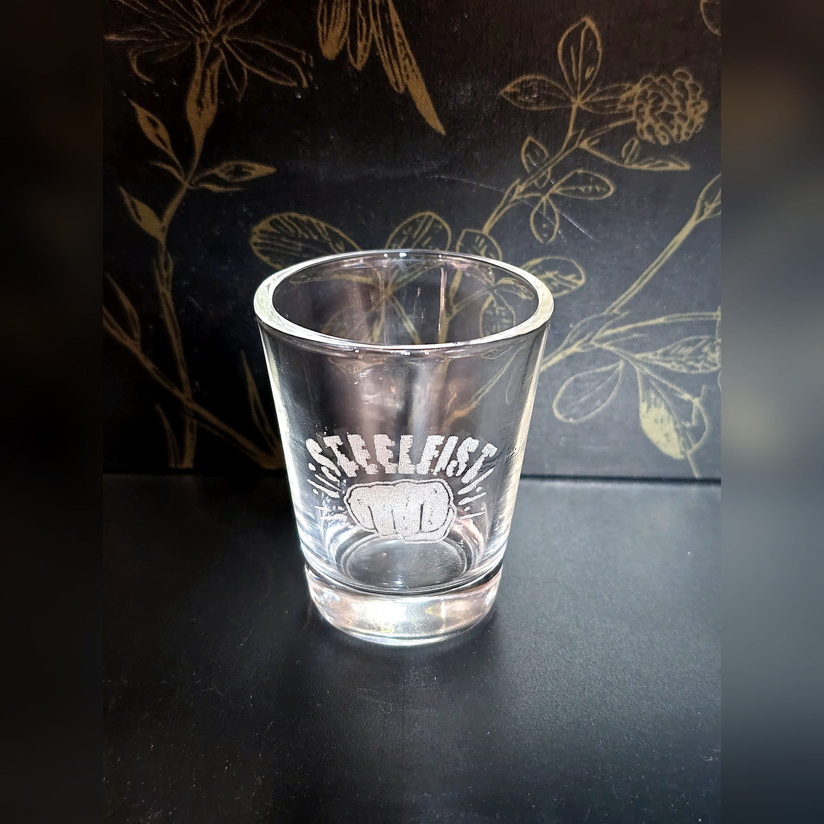 Engraved shot glass